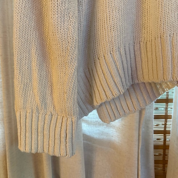 Quince Ivory Cotton Linen Relaxed Cardigan - Picture 9 of 12